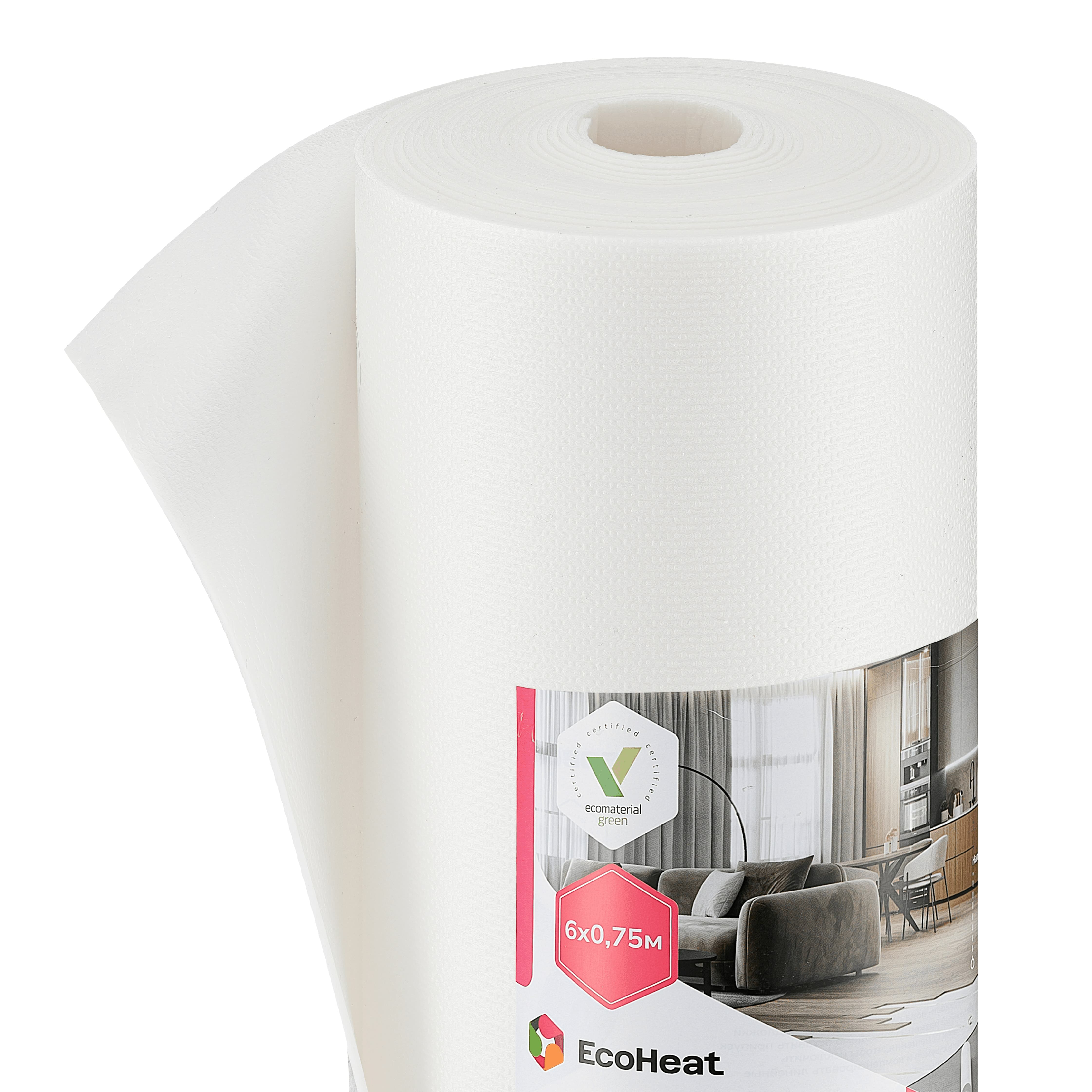 Подложка EcoHeat под ламинат и напольные покрытия с тиснением CLASSIC 2 мм