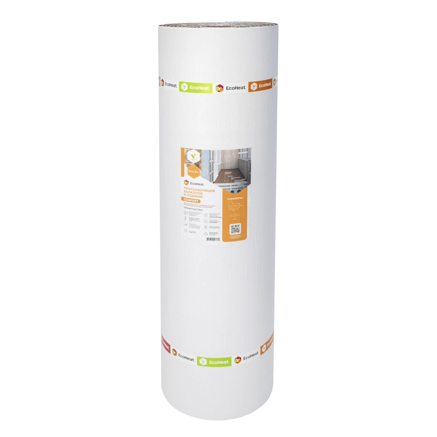 Самоклеящаяся теплоизоляция балконов и лоджий EcoHeat COMFORT 9 мм