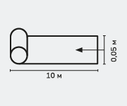 Клейкая лента ISOLONTAPE для фиксации подложек 5 см х 10 м
