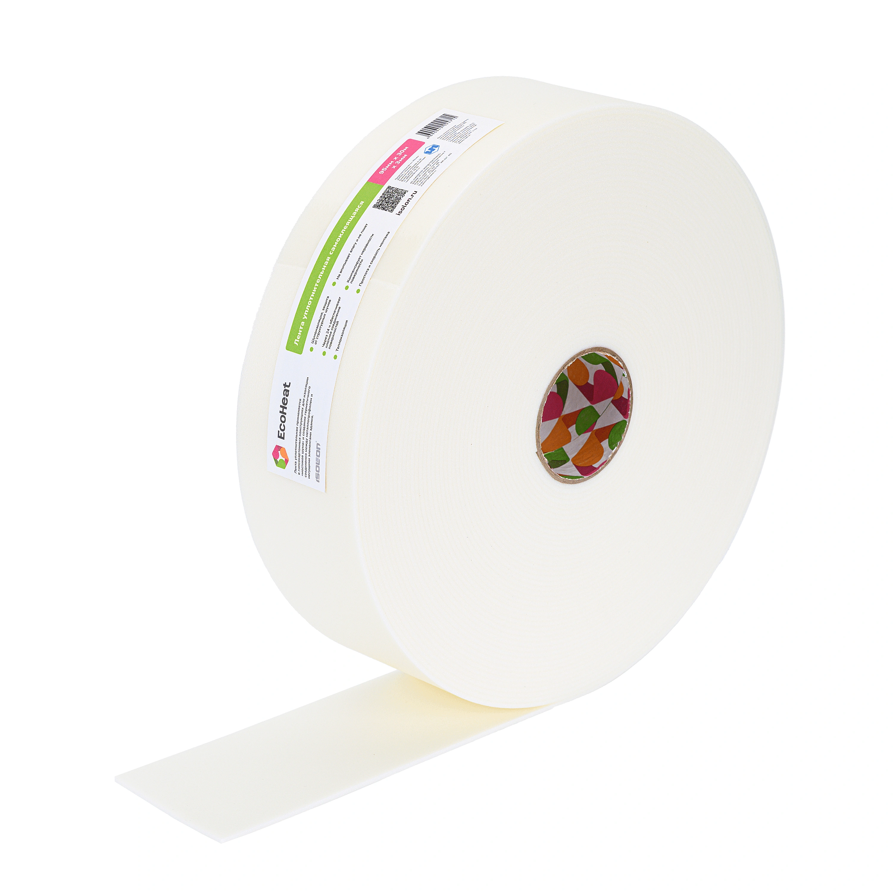 EcoHeat Дихтунгсбанд. Лента уплотнительная самоклеящаяся 95 мм х 30 м 