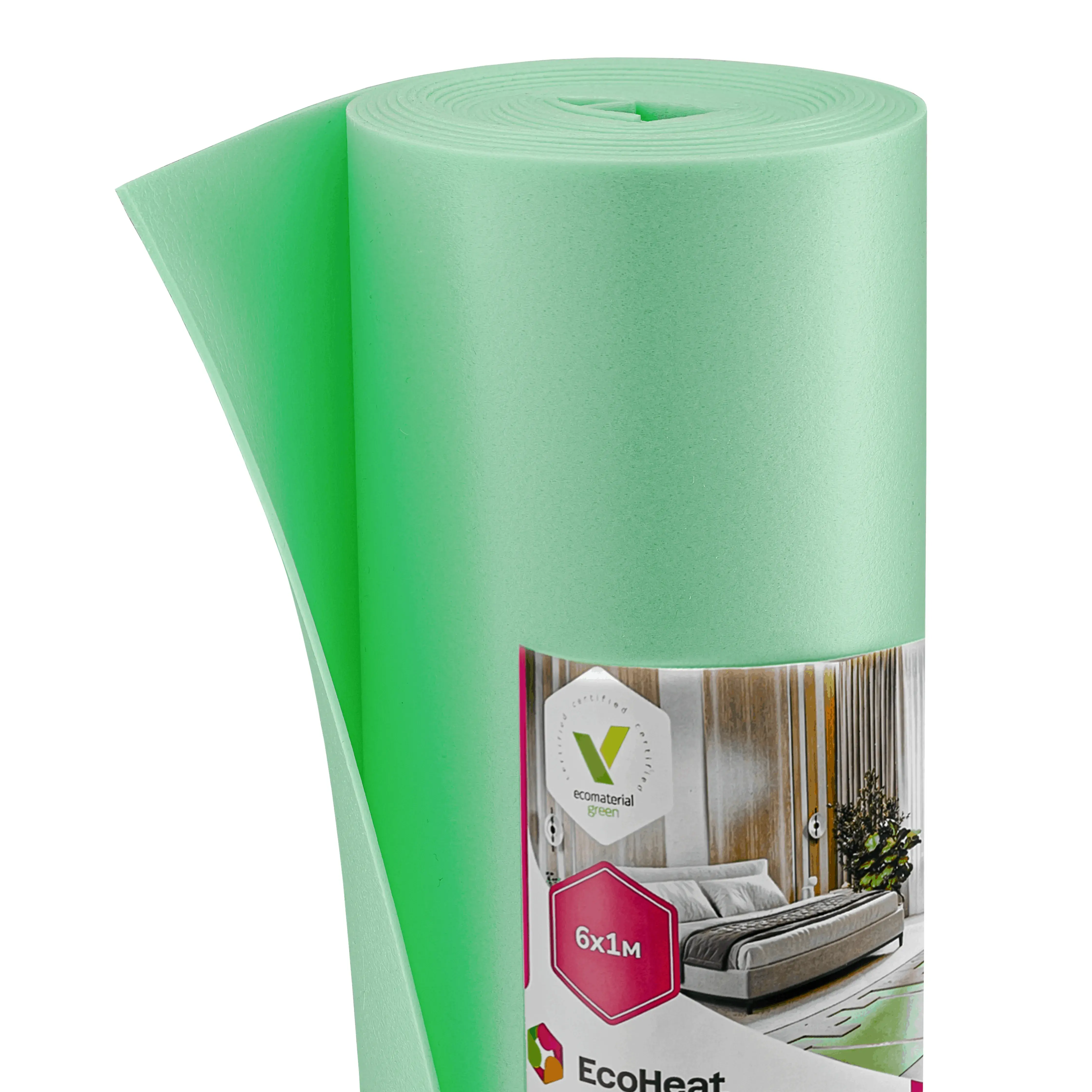 Подложка EcoHeat под ламинат и напольные покрытия CLASSIC 2 мм