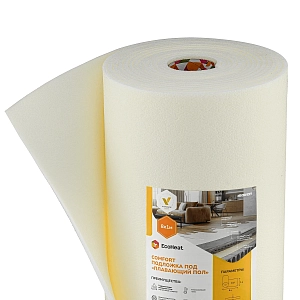 Подложка EcoHeat Шумоизоляция пола под стяжку 8 мм COMFORT